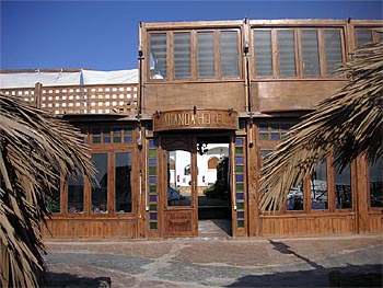 hotel front in Dahab